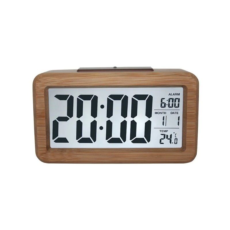 Smartwatch Faces - Wooden Large LED Digital Alarm Clock