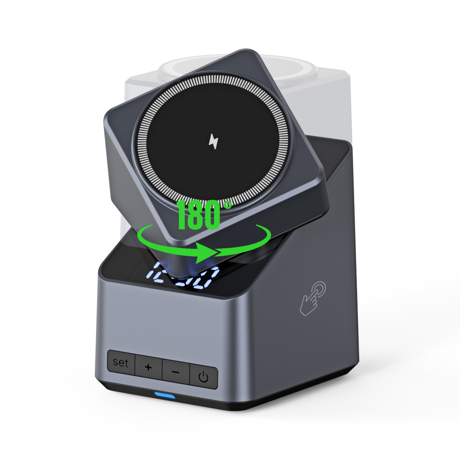 Wireless Charger Watch - Magnetic 4 in 1 Auto Rotation