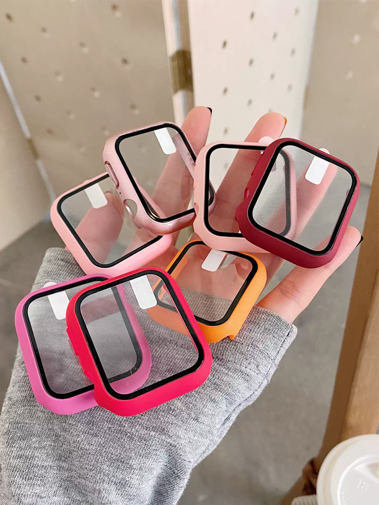 Tempered Glass+Case For Apple  – Smartwatch Band Accessories Bewertung und Preis