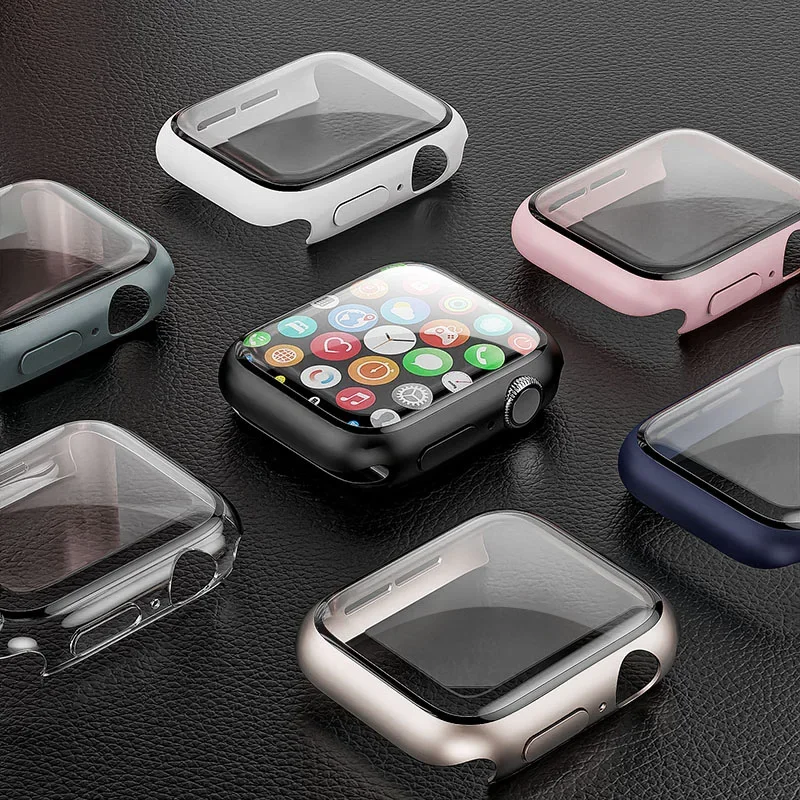 Tempered Glass+cover For Apple – Smartwatch Band Accessories Bewertung und Preis