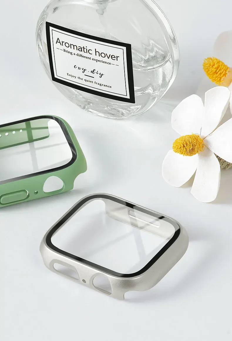 Tempered Glass+cover For Apple – Smartwatch Band Accessories Bewertung und Preis