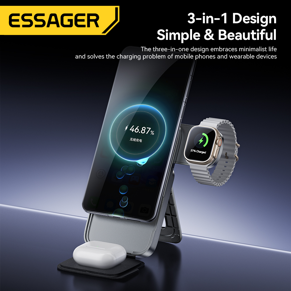 Essager 3-in-1 Portable Foldin – Wireless Charger Watch Bewertung und Preis