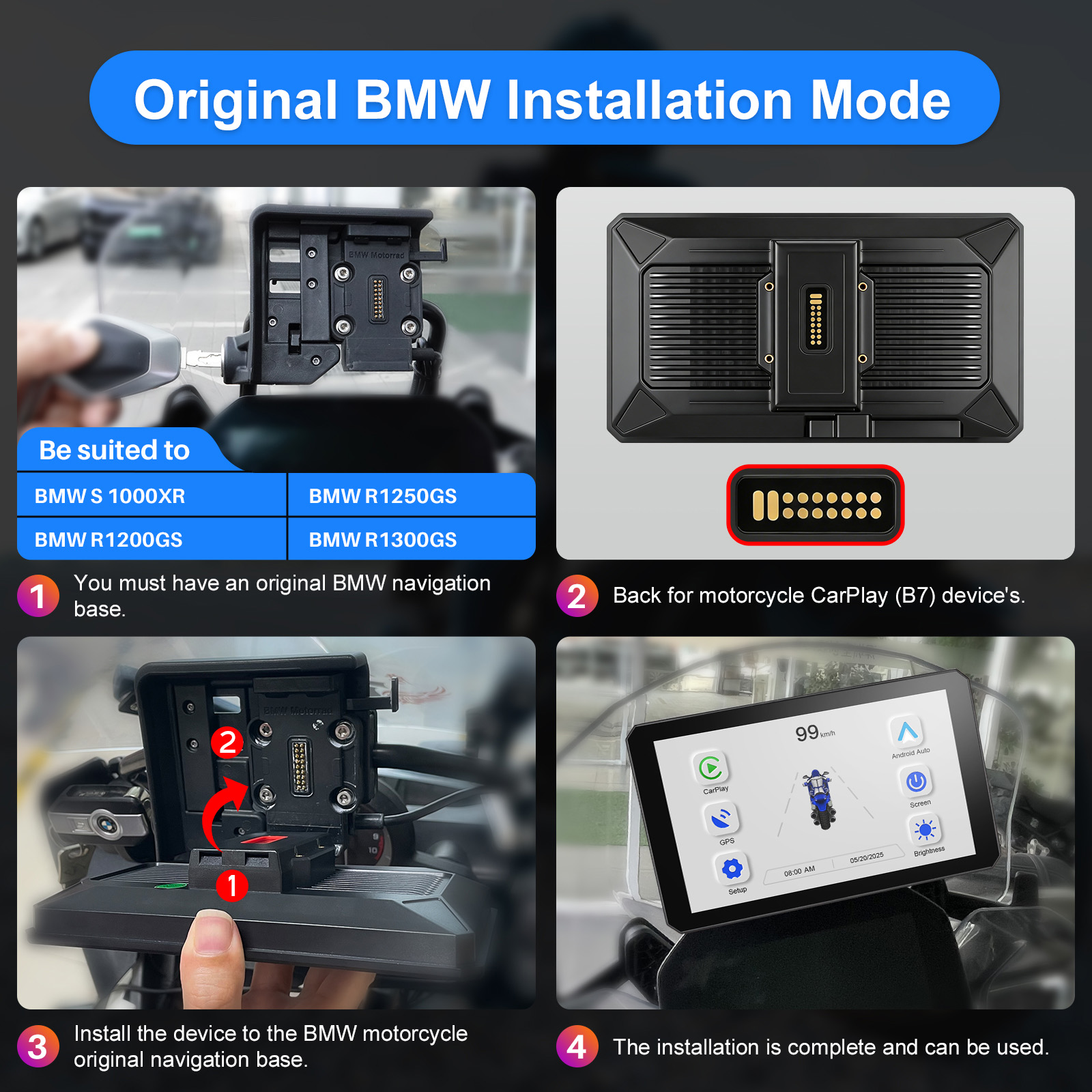 Carplay for bmw XR M1000 R1200 – Smartwatch Universal Bewertung und Preis