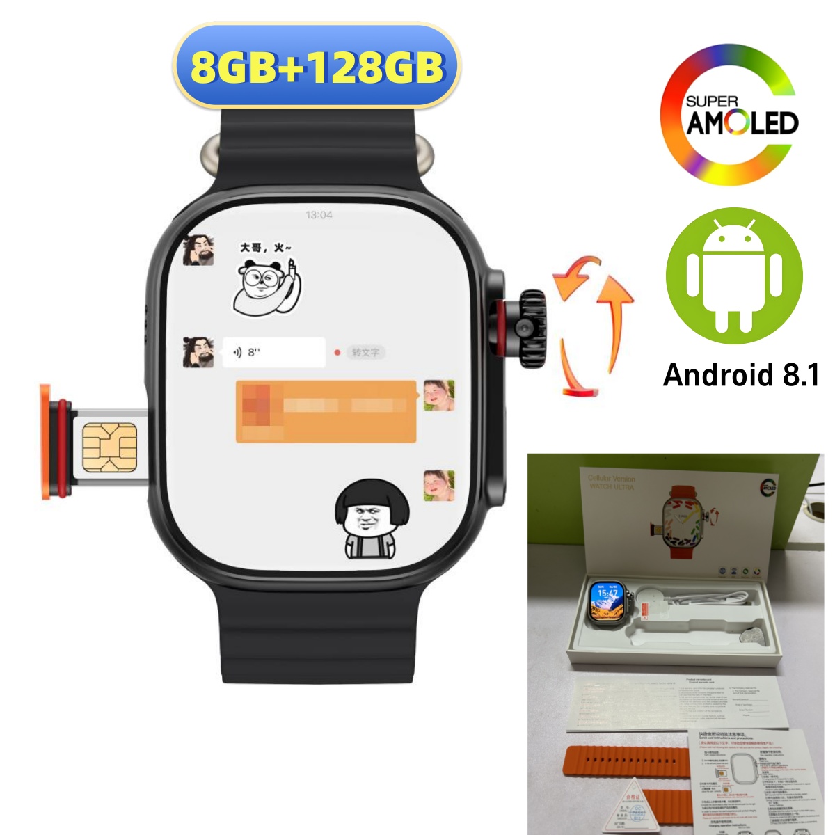 CDS9 Ultra 4G Android Smart Wa – Smartwatch Id Bewertung und Preis