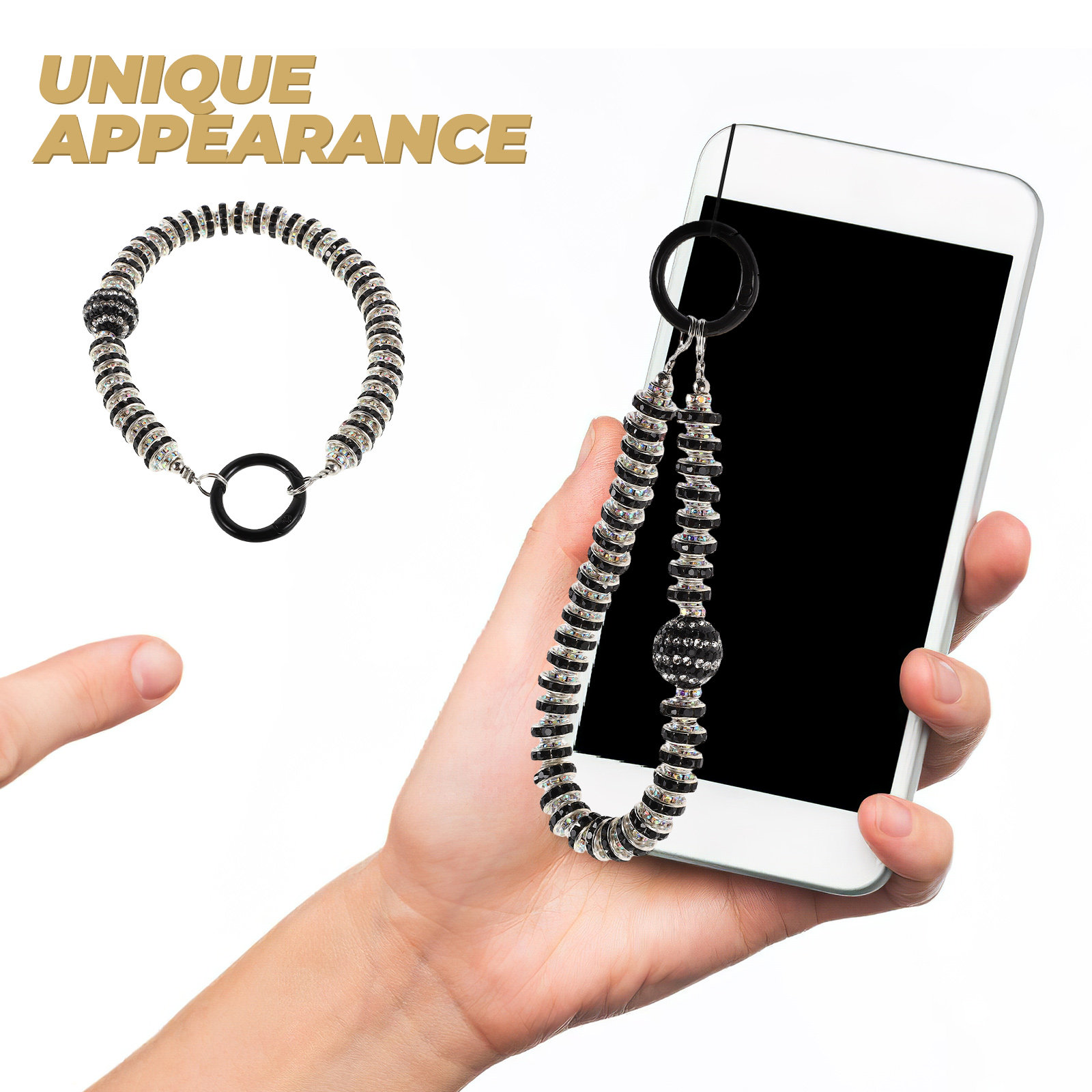 Phone Chain Beaded Wrist Strap – Ceramic Link Bracelet Bewertung und Preis