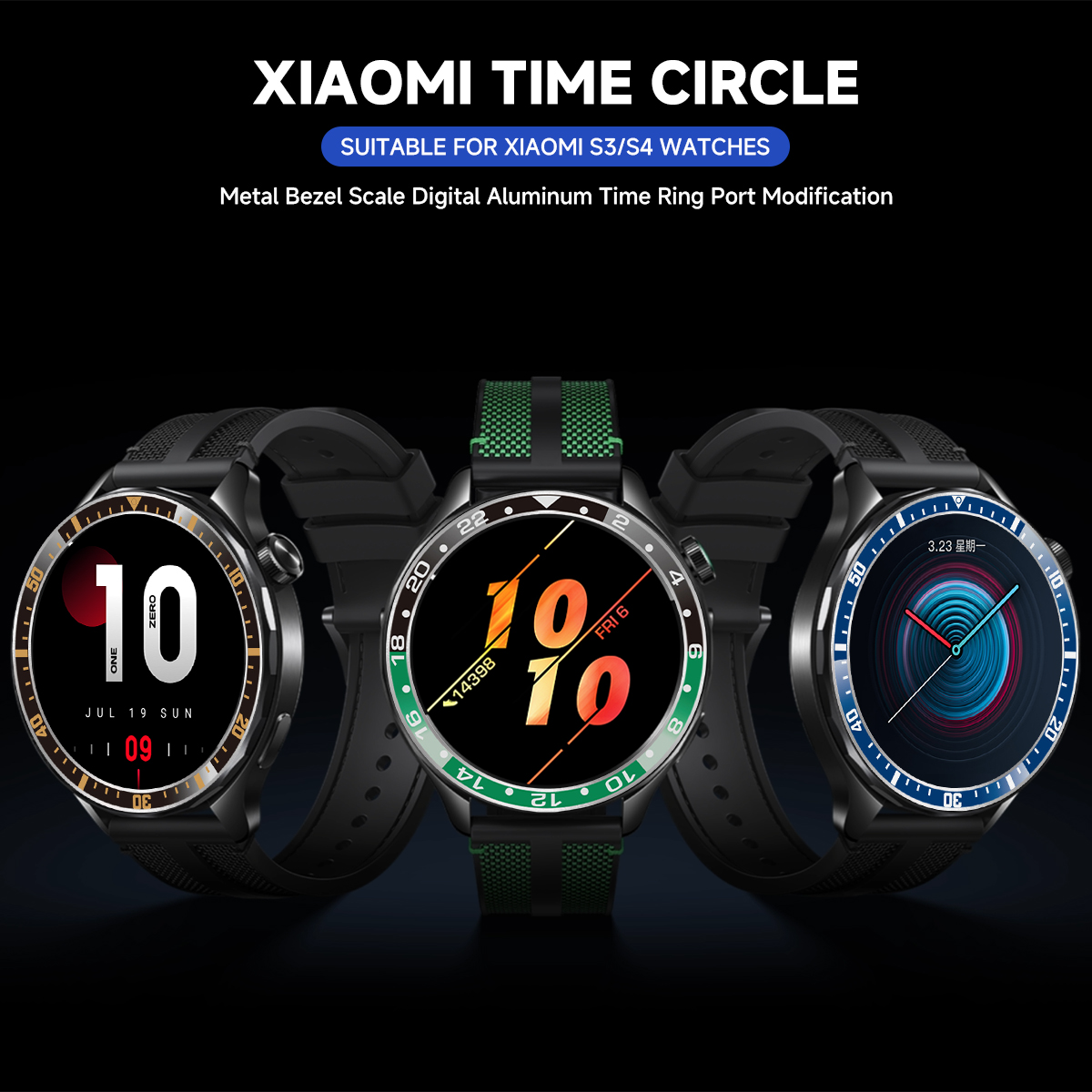 Steel Bezel Rings For Xiaomi W – Xiaomi Smartwatch Accessories Bewertung und Preis