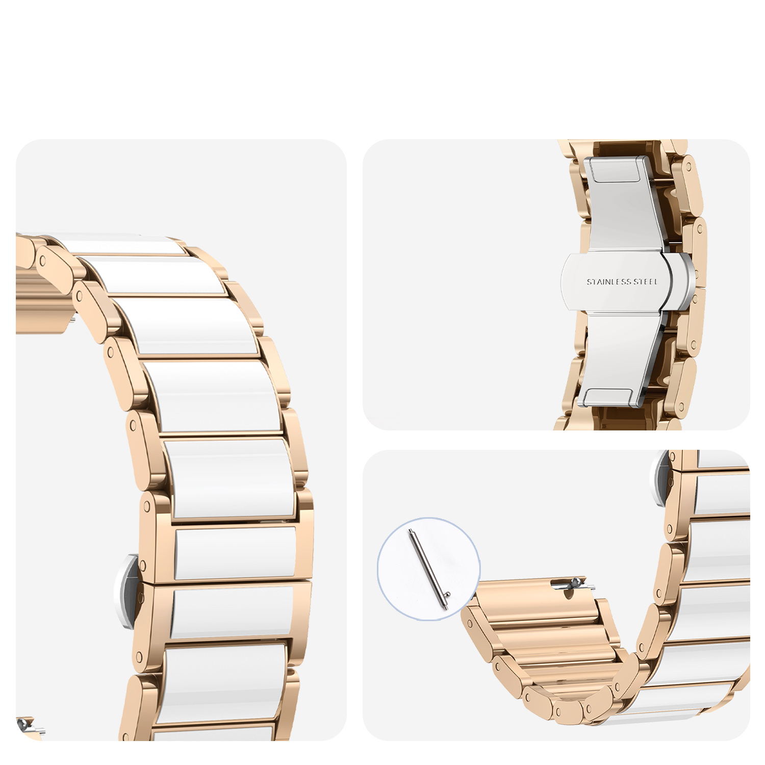 Ceramic-like Metal Strap For H – Ceramic Link Bracelet Bewertung und Preis
