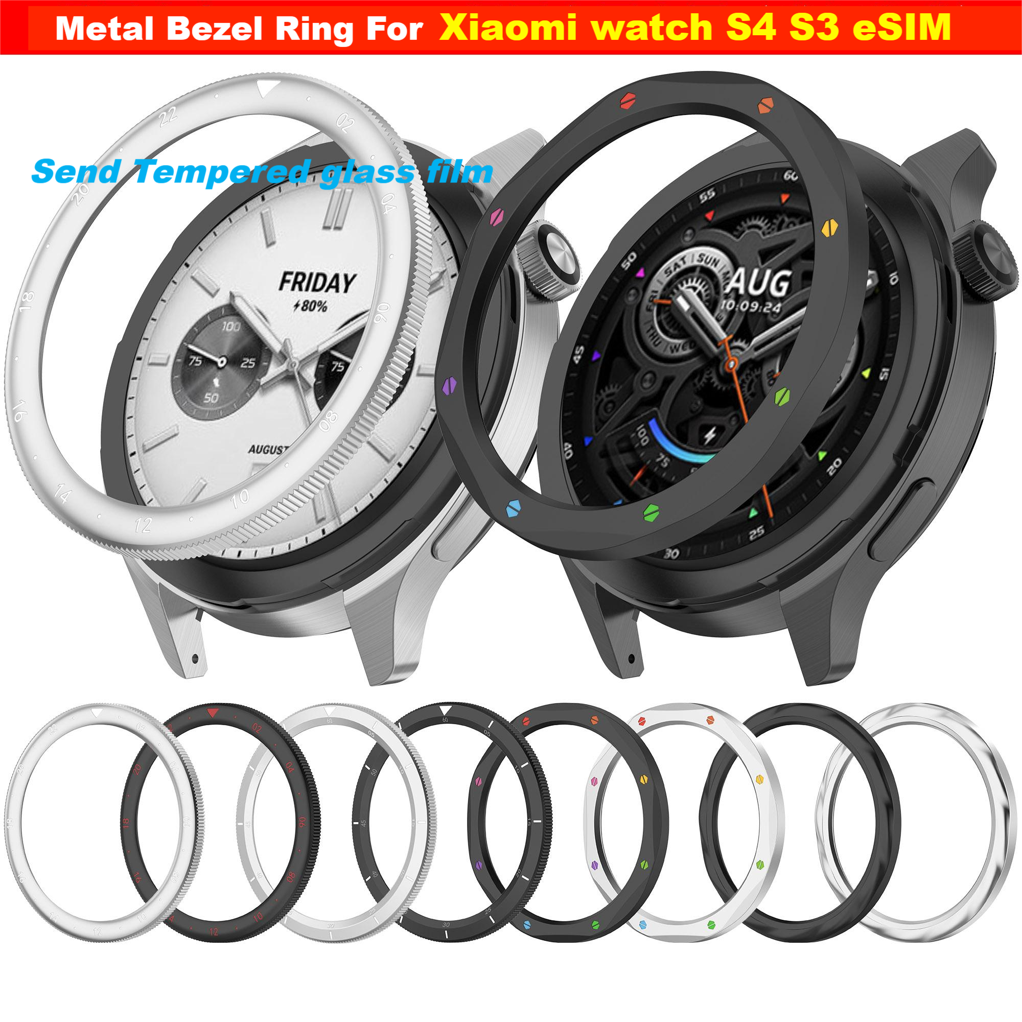 Metal Bezel Ring For Xiaomi Wa – Xiaomi Smartwatch Accessories Bewertung und Preis
