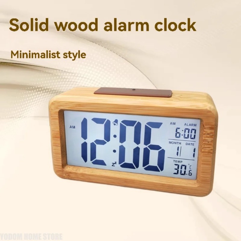 Wooden Large LED Digital Alarm – Smartwatch Faces Bewertung und Preis