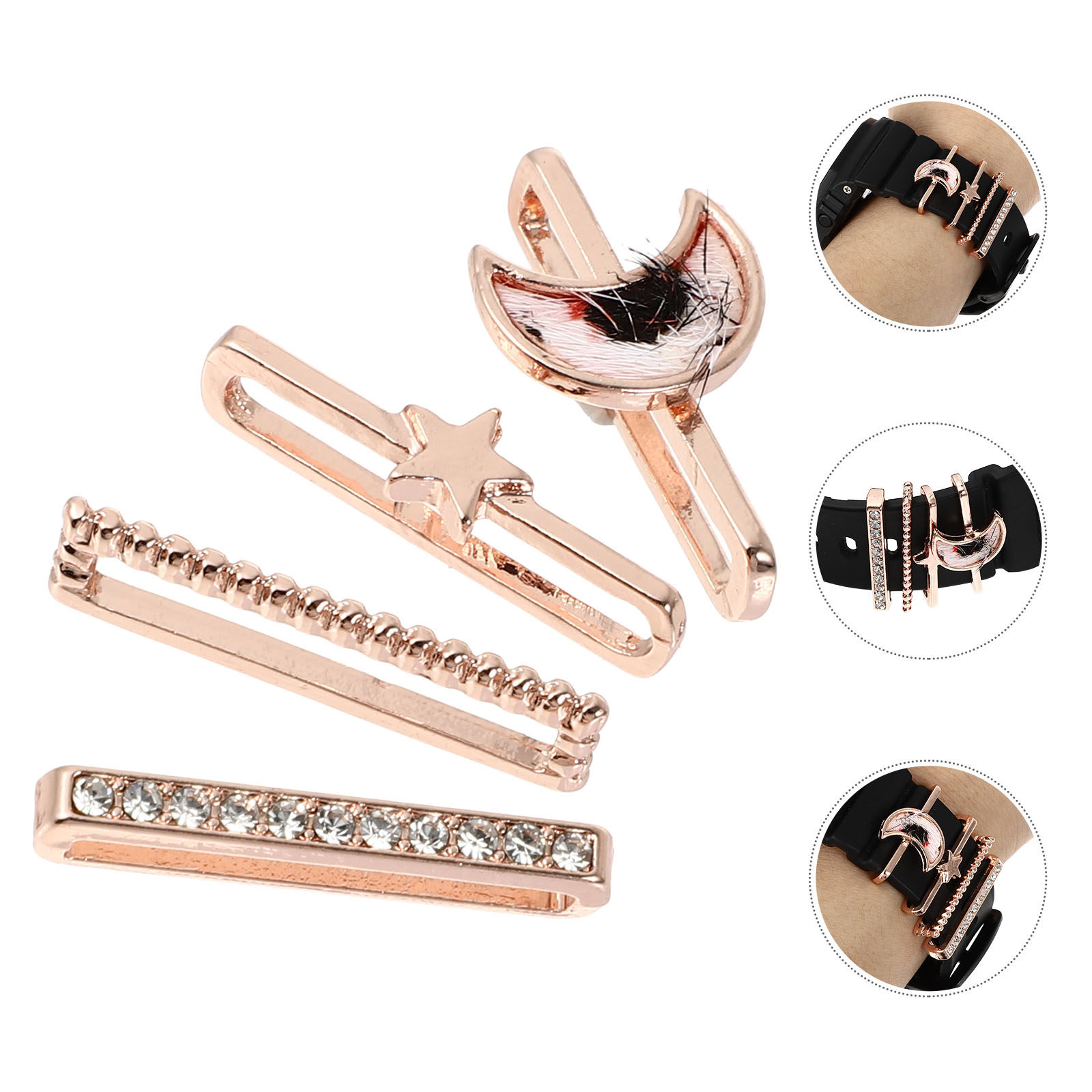 4Pcs Watchband Charms Decorati – Smartwatch Band Accessories Bewertung und Preis
