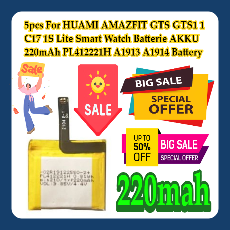 5pcs For HUAMI AMAZFIT GTS GTS – Smartwatch A1914 Bewertung und Preis