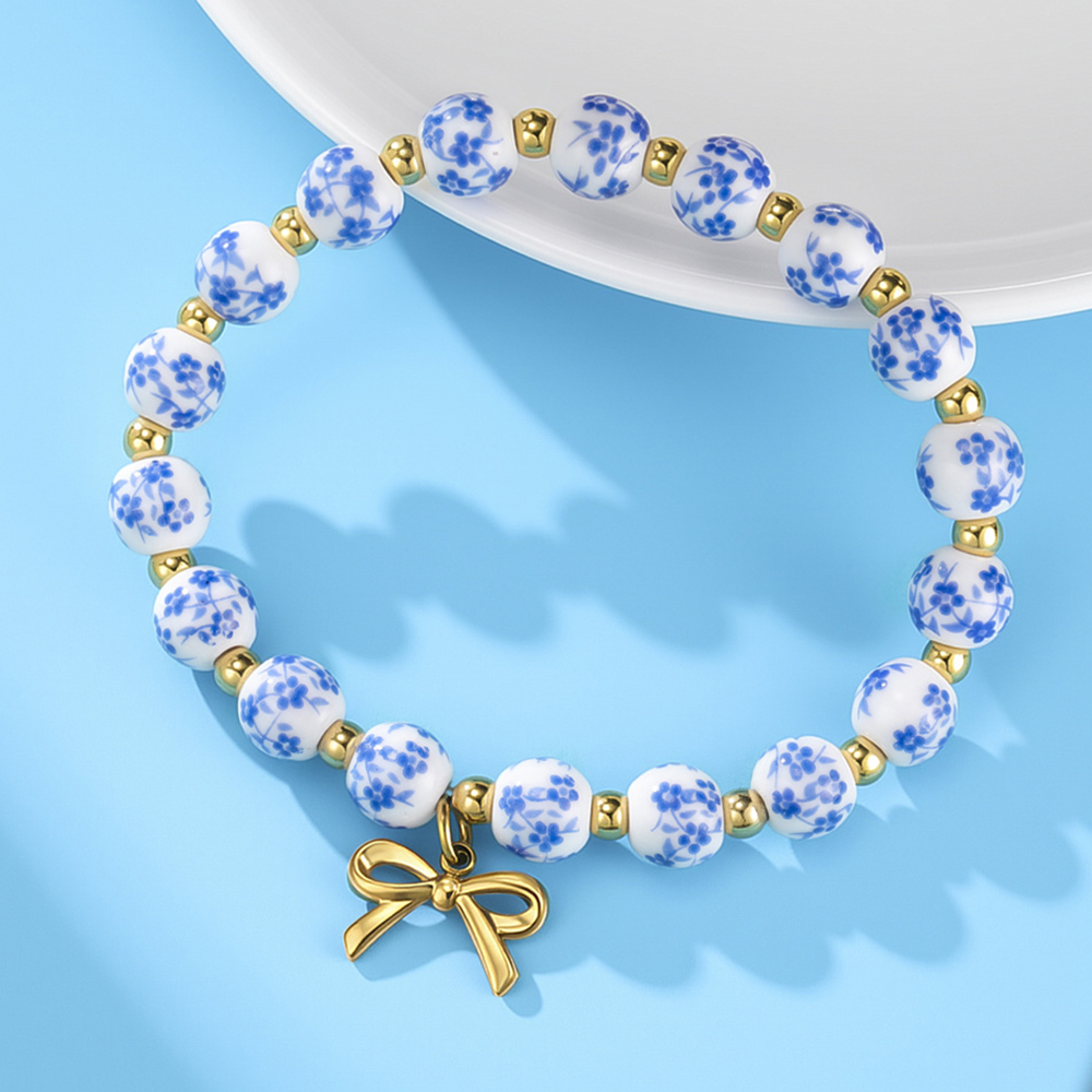 Colorful Ceramic Bead Bracelet – Ceramic Link Bracelet Bewertung und Preis