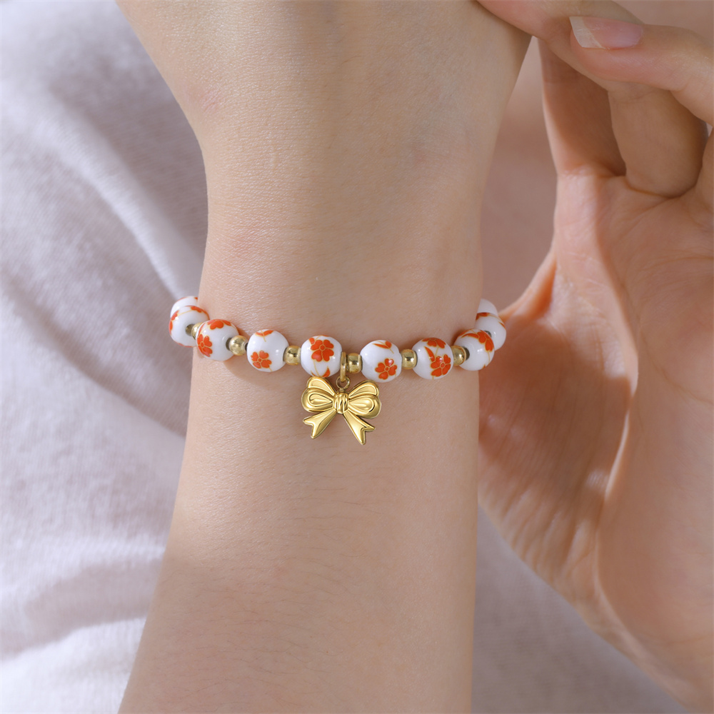 Colorful Ceramic Bead Bracelet – Ceramic Link Bracelet Bewertung und Preis